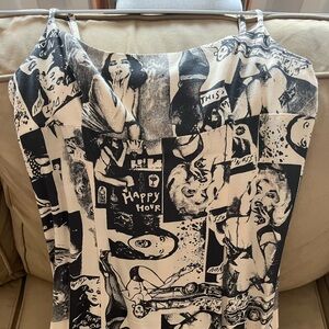 Reformation Comic Print Maxi Dress